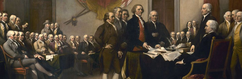 John Trumbull's painting of the signing of the Declaration of Independence